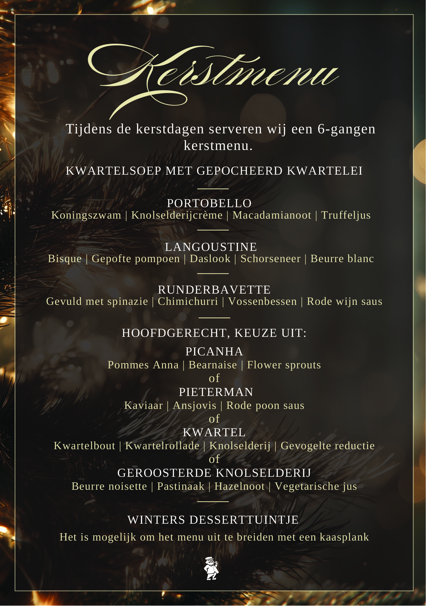 Kerstmenu Zwarte Boer 2026